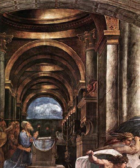 RAFFAELLO Sanzio The Expulsion of Heliodorus from the Temple china oil painting image